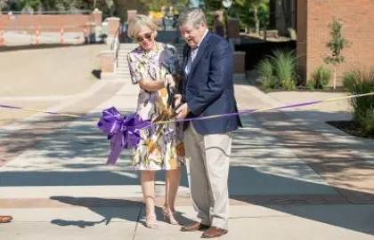 Campus Beautification Ribbon Cutting