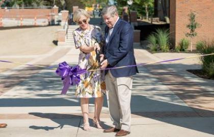 Campus Beautification Ribbon Cutting