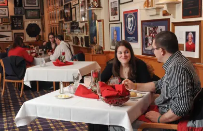 Valentines dinner in Ashland University’s Accent Room