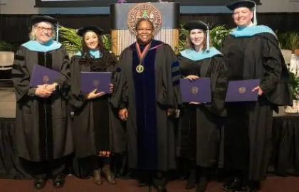 Doctor of Education students graduating group photo