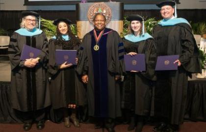Doctor of Education students graduating group photo