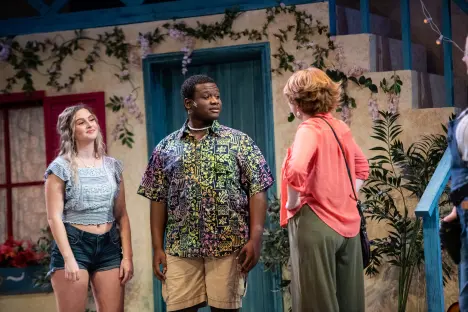 Actors performing in production of Mamma Mia