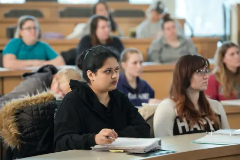 Students in Psychology class