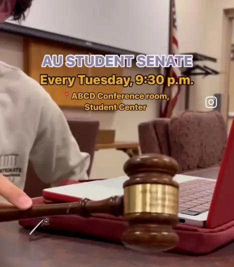 Student Senate meets Tuesdays at 9:30 p.m.