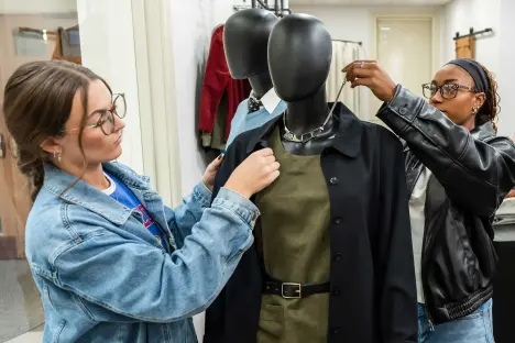 fashion merchandising students