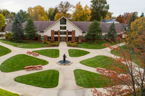 Aerial view of Seminary campus