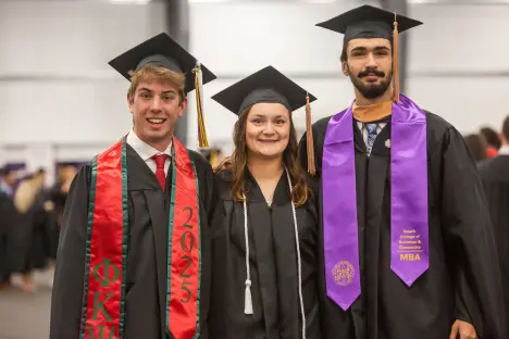 graduates at graduation ceremony