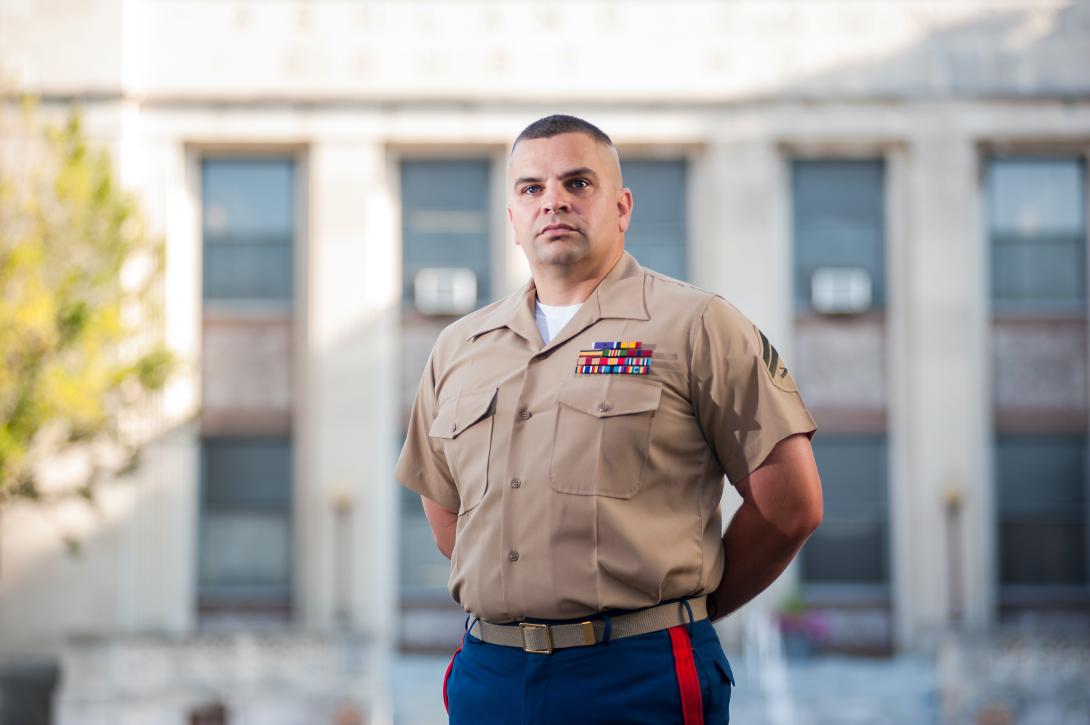 Military student enrolled in criminal justice program