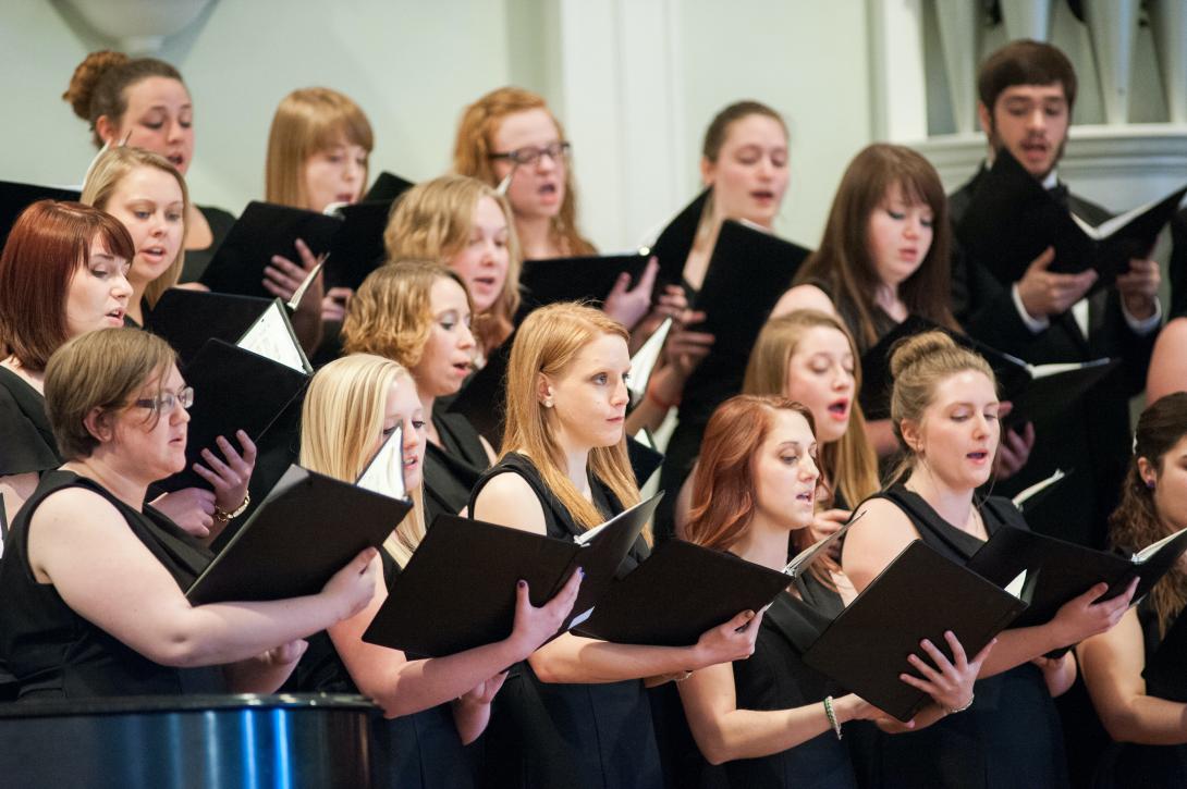 Members of the Ashland University Choir
