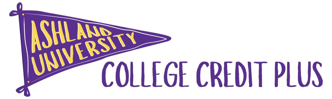 Ashland University College Credit Plus banner