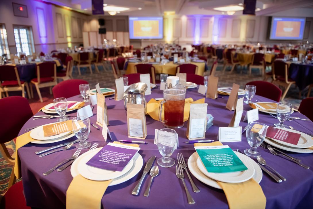 catering and conferences table setting