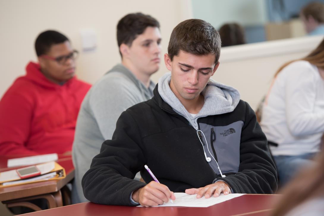 Photo of Student Taking a Test
