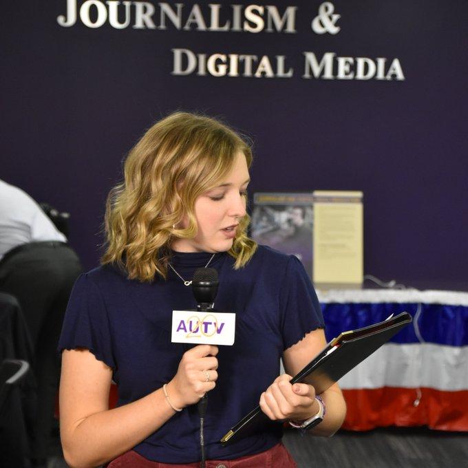 AUTV 20 reporter covering election night