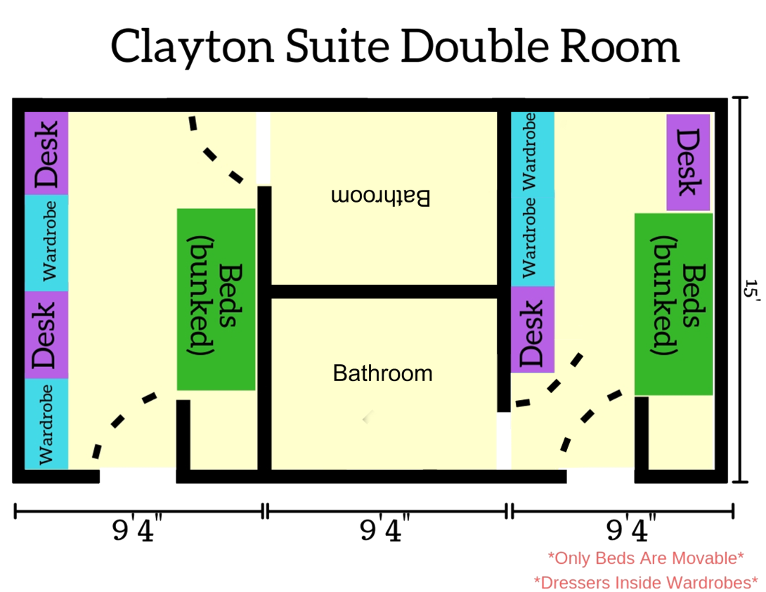 Clayton Hall floor plan