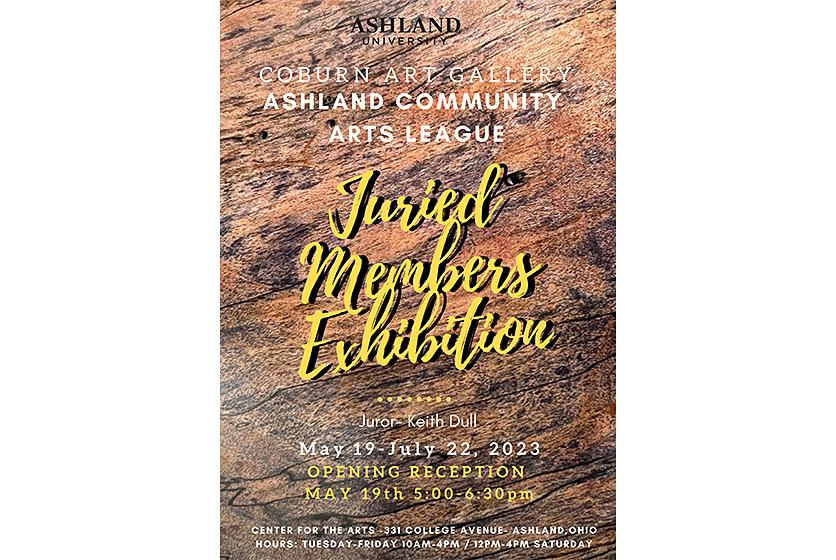 poster of regional juried art exhibition