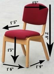 Catering chair measurements