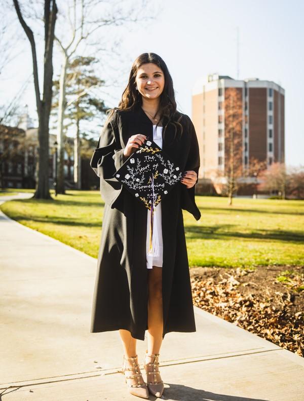 Katie Foster in graduation gown