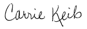 Carrie Keib signature