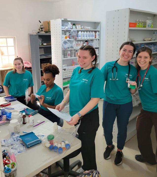 Pharmacy at the medical clinic in Juan Tomas, Dominican Republic