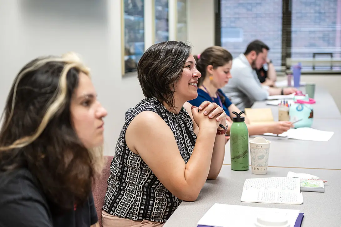 Students in class during the 2026 MFA in Creative Writing summer residency