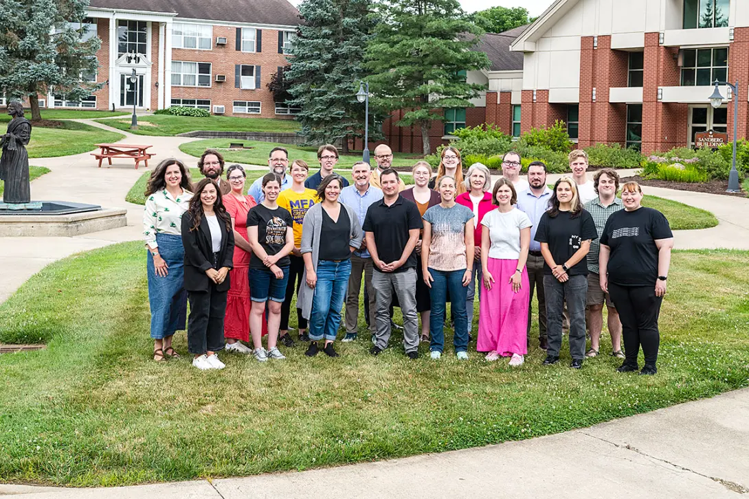 Group of the faculty and students at the 2026 MFA in Creative Writing summer residency